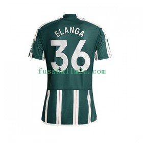 Fußballtrikots Manchester United Anthony Elanga 36 Auswärts Trikotsatz 2023-2024